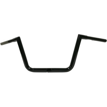 LA Choppers 1-1/4" FLRT Hefty Twin Peaks Handlebar 10" Rise Black Made in USA
