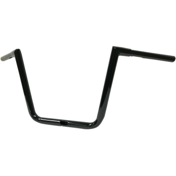 LA Choppers 1-1/4" FLRT Hefty Twin Peaks Handlebar 13" Rise Black Made in USA