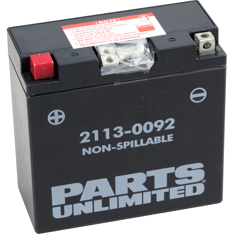 PARTS UNLIMITED Factory-Activated AGM Maintenance-Free Battery - Image 5