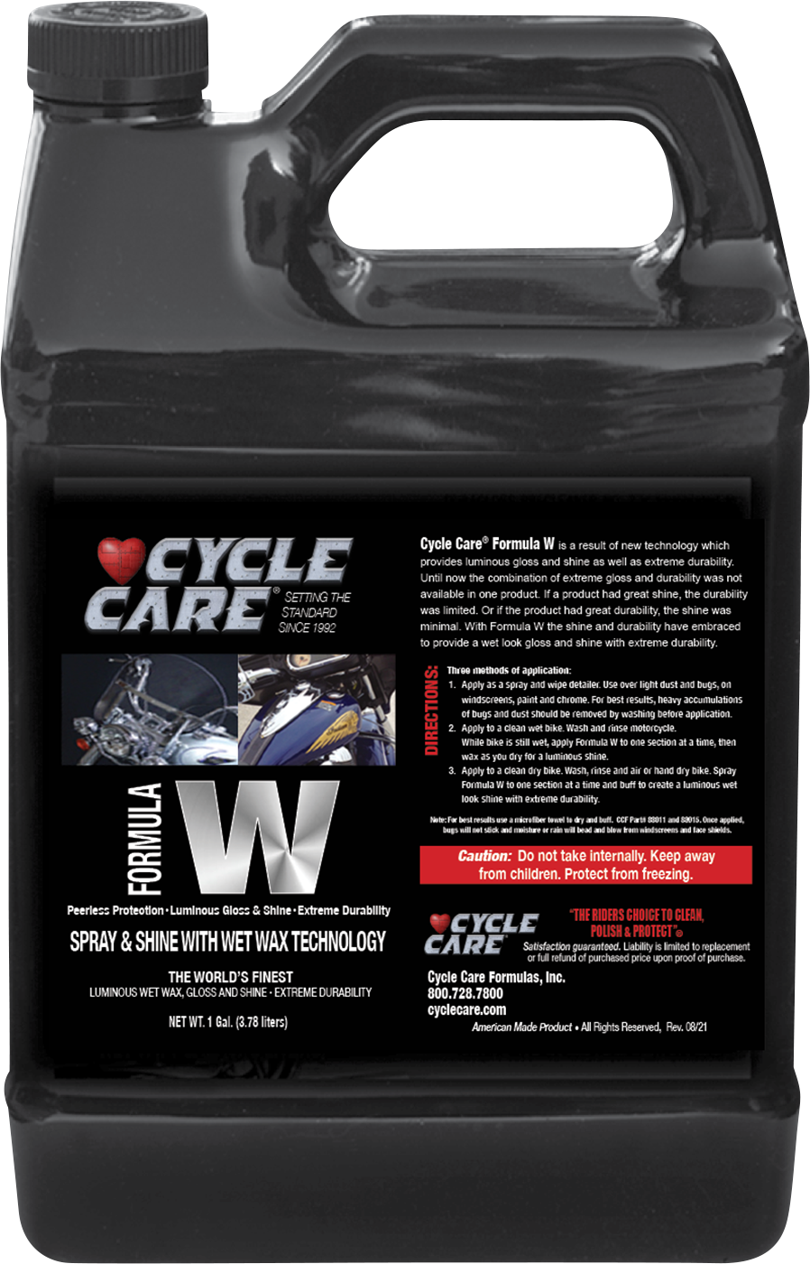 CYCLE CARE FORMULAS FORMULA W SPRAY WAX 1GAL
