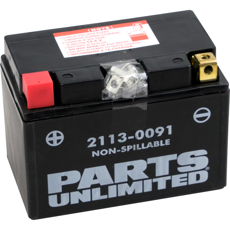 PARTS UNLIMITED Factory-Activated AGM Maintenance-Free Battery - Image 4