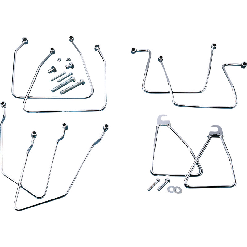 DRAG SPECIALTIES Chrome Saddlebag Support Brackets