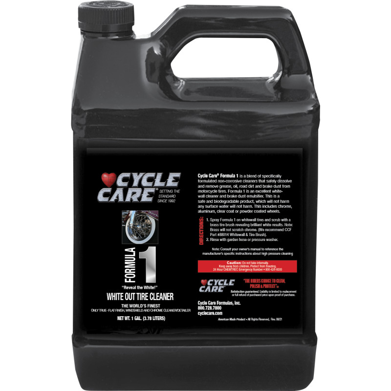 CYCLE CARE FORMULAS Formula 1 White Wall Tire and Wheel Cleaner