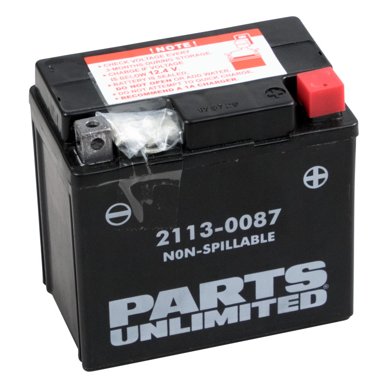 PARTS UNLIMITED Factory-Activated AGM Maintenance-Free Battery