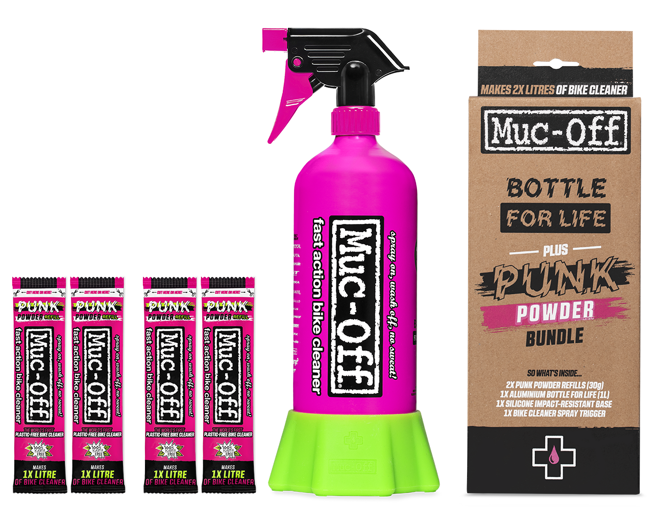 MUC-OFF USA CLNR PUNK PWDR 4PK/BTTLE