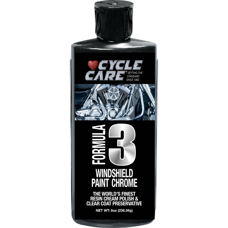 CYCLE CARE FORMULAS Formula 3 Windshield/Paint/Chrome Polish