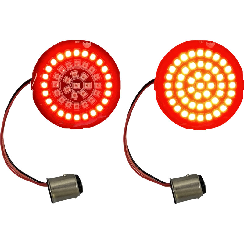 CUSTOM DYNAMICS Genesis® 4 Red Ring LED Turn Signal Inserts