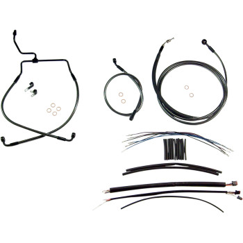 2014-2015 Harley-Davidson FLH Non-ABS Designer Handlebar Installation Kit 15-17"