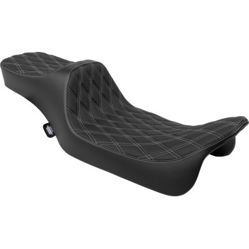 Predator III Seat - Extended Reach - Double Diamnd - Silver Stitching - FLH/FLT '08-'24