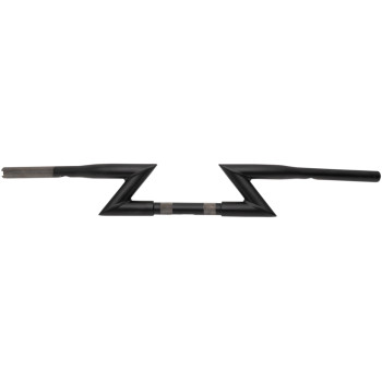 LA Choppers 1.25" Z-Bar Outlaw Style Handlebar Flat Black 2.75" Rise Made in USA