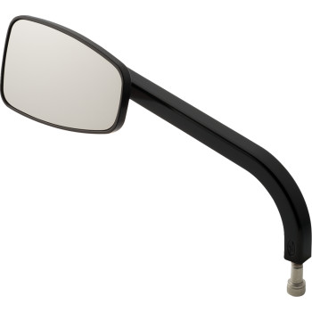 Black Left Rectangle  Mirror No. 8 Cafe CNC Machined Made in the USA