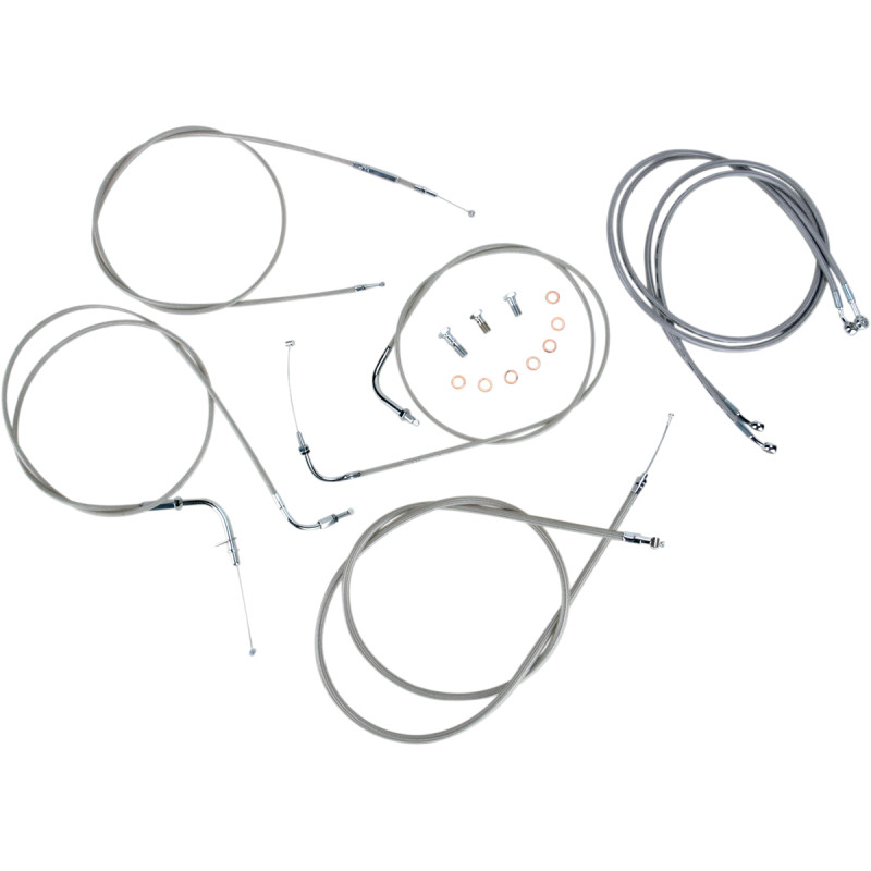 BARON Stainless Handlebar Cable/Line Kit - Image 12