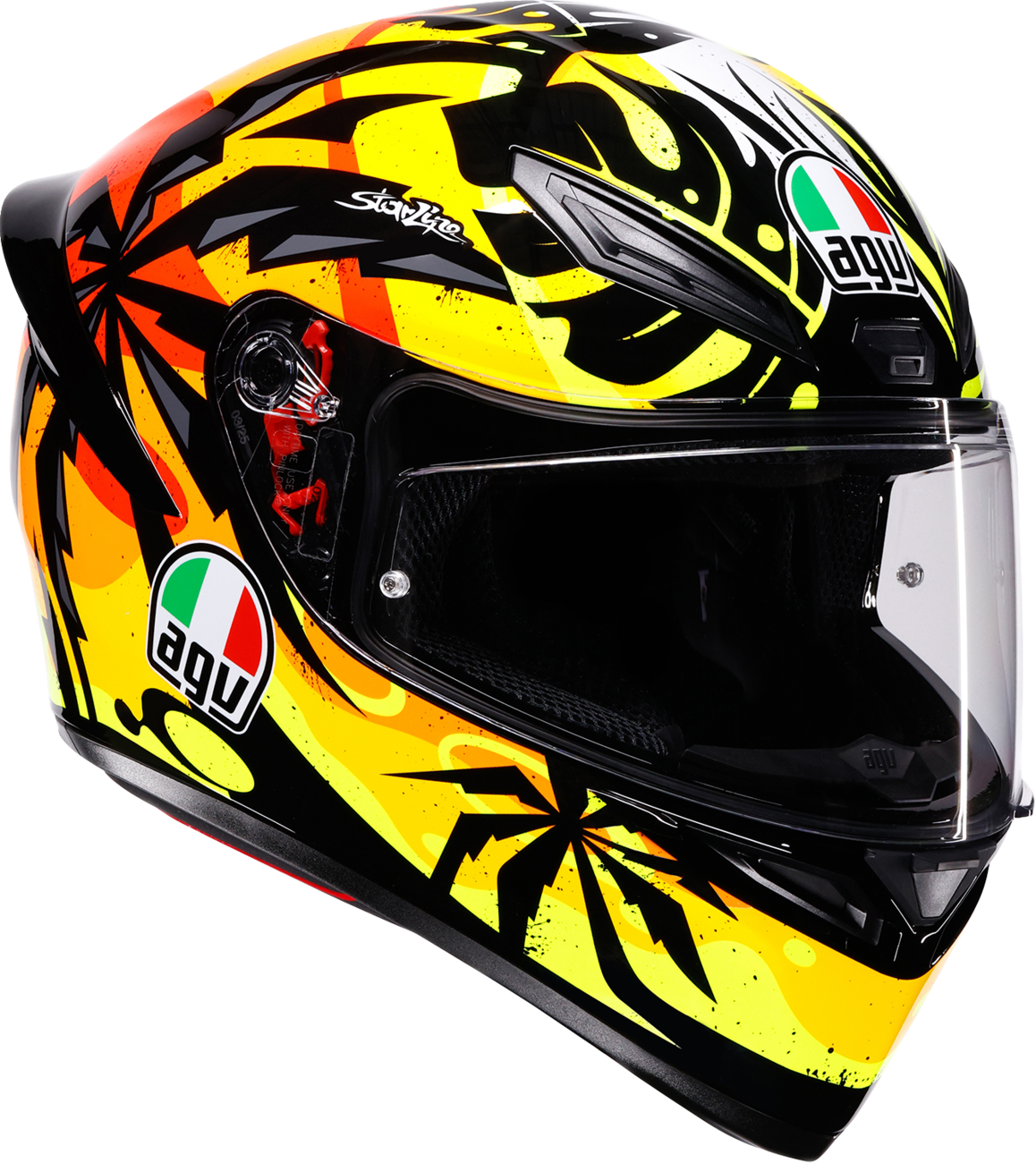 AGV K1 S Helmet — Tropicrush — Black/Orange — XL