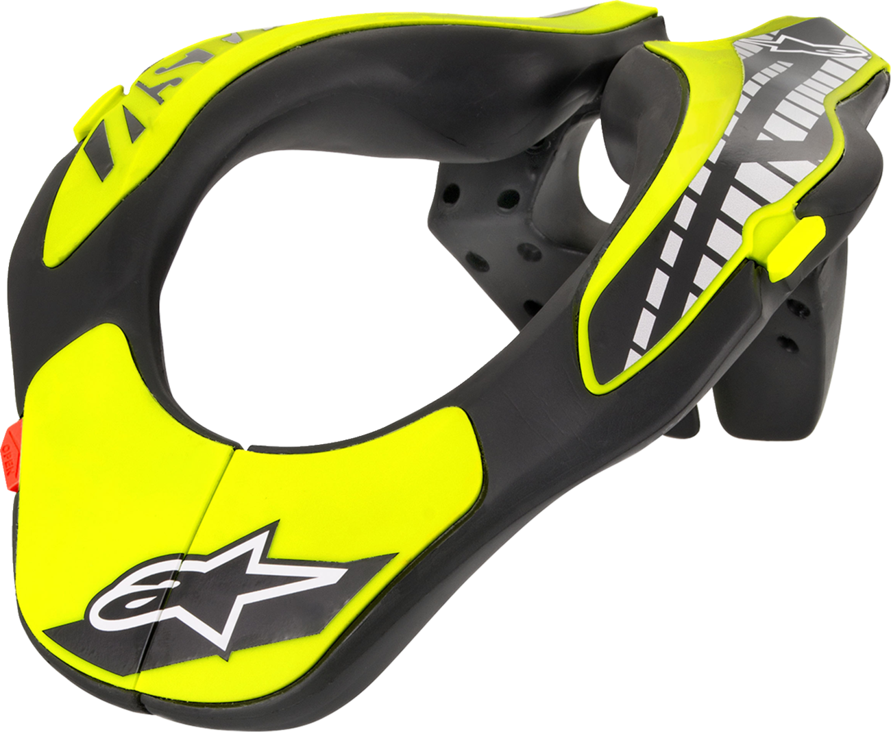 Alpinestars Youth Neck Support — Black/Yellow Fluo — One Size