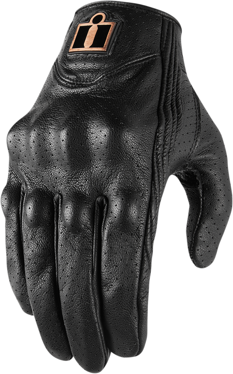 ICON Women's Pursuit Classic Perforated Gloves - Black