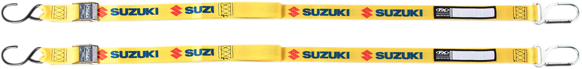 Factory Effex Tie-Downs — Yellow — Suzuki