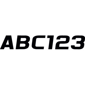 I.D. Sticker Kit - 700 Series - Black