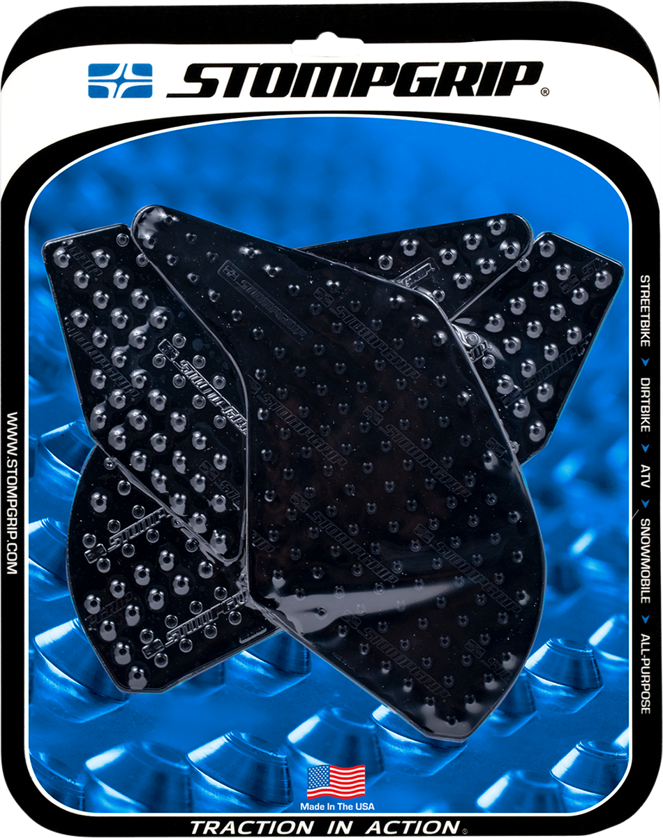 Stompgrip Tank Grips — Volcano — Black — Kawasaki — Ninja '13-'17