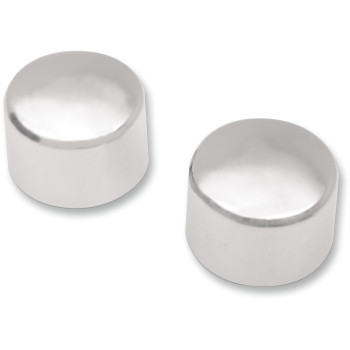 2008-2024 Harley XL FL FX XR  Front Axle Caps Chrome Drag Specialties