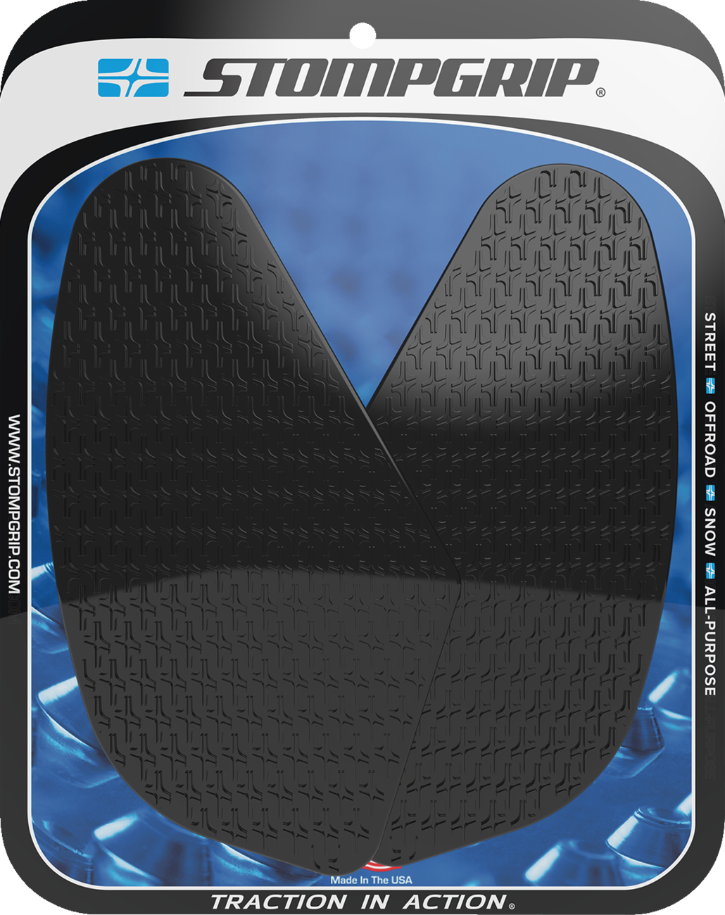 Stompgrip Tank Grips — Icon — Black — Yamaha — Tracer '24