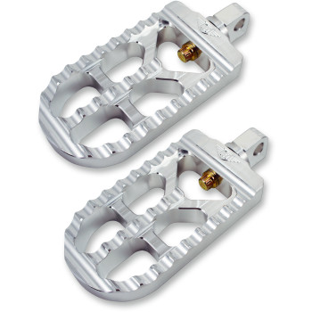 Long Aluminum Adjustable Serrated Foot Pegs CNC-machined Made in the USA