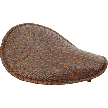 Seat - Spring Solo - Low-Profile - Small - Faux Alligator/Brown Stitching