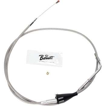 Stainless Steel Idle Cable - +6" - '02-'07 Touring