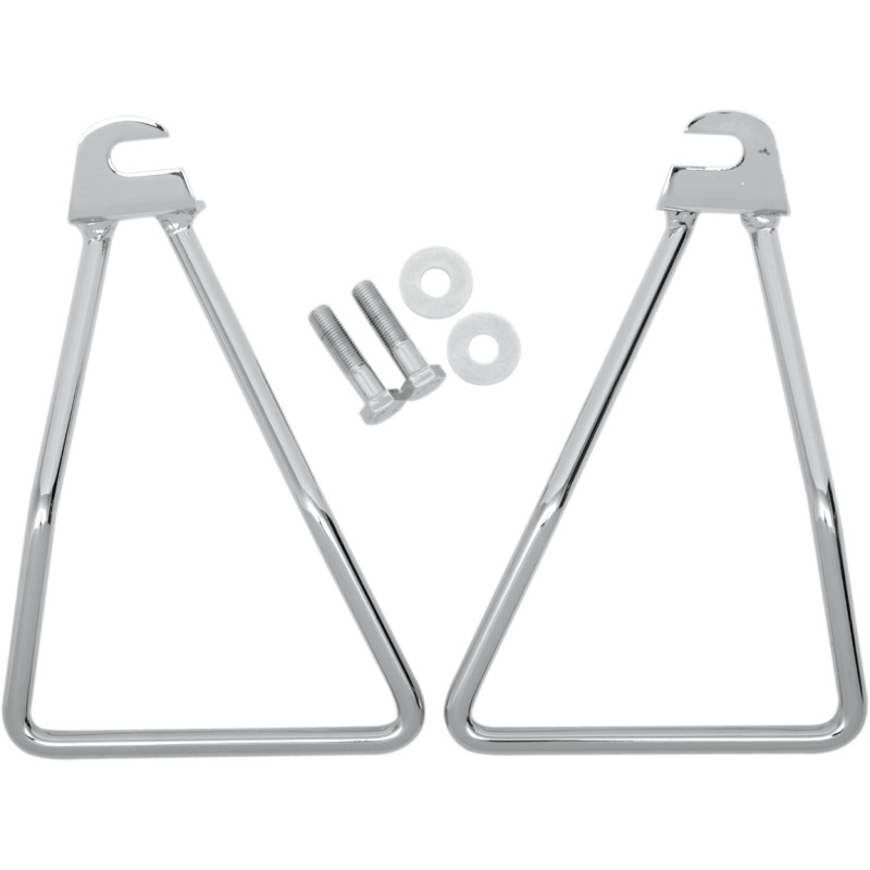 DRAG SPECIALTIES Chrome Saddlebag Support Brackets - Image 4