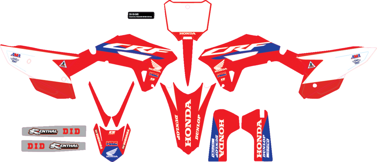 D'COR Visuals Graphic Kit — Honda HRC — Honda — CRF '21-'23
