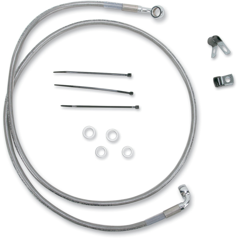 DRAG SPECIALTIES Extended Length Stainless Steel Brake Line Kit - Image 33