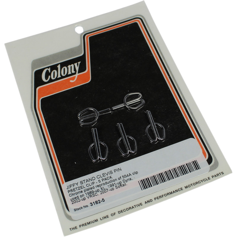 COLONY Jiffy Stand Clevis Pin Pretzel Clips