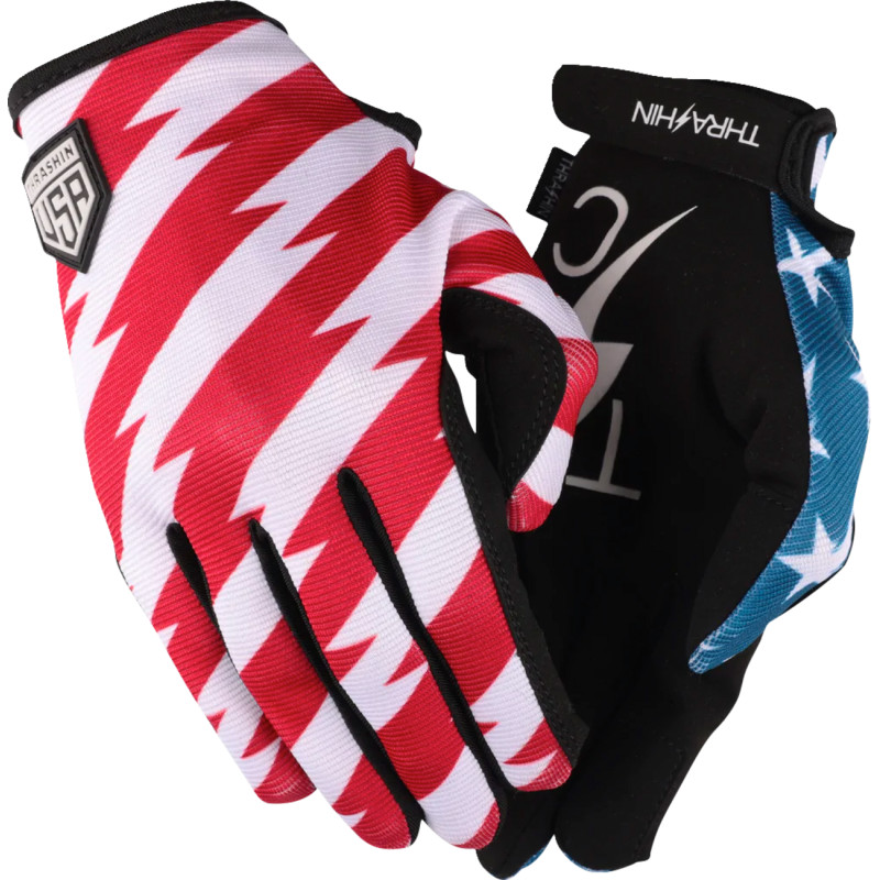 THRASHIN SUPPLY CO. Stars & Bolts Stealth Gloves