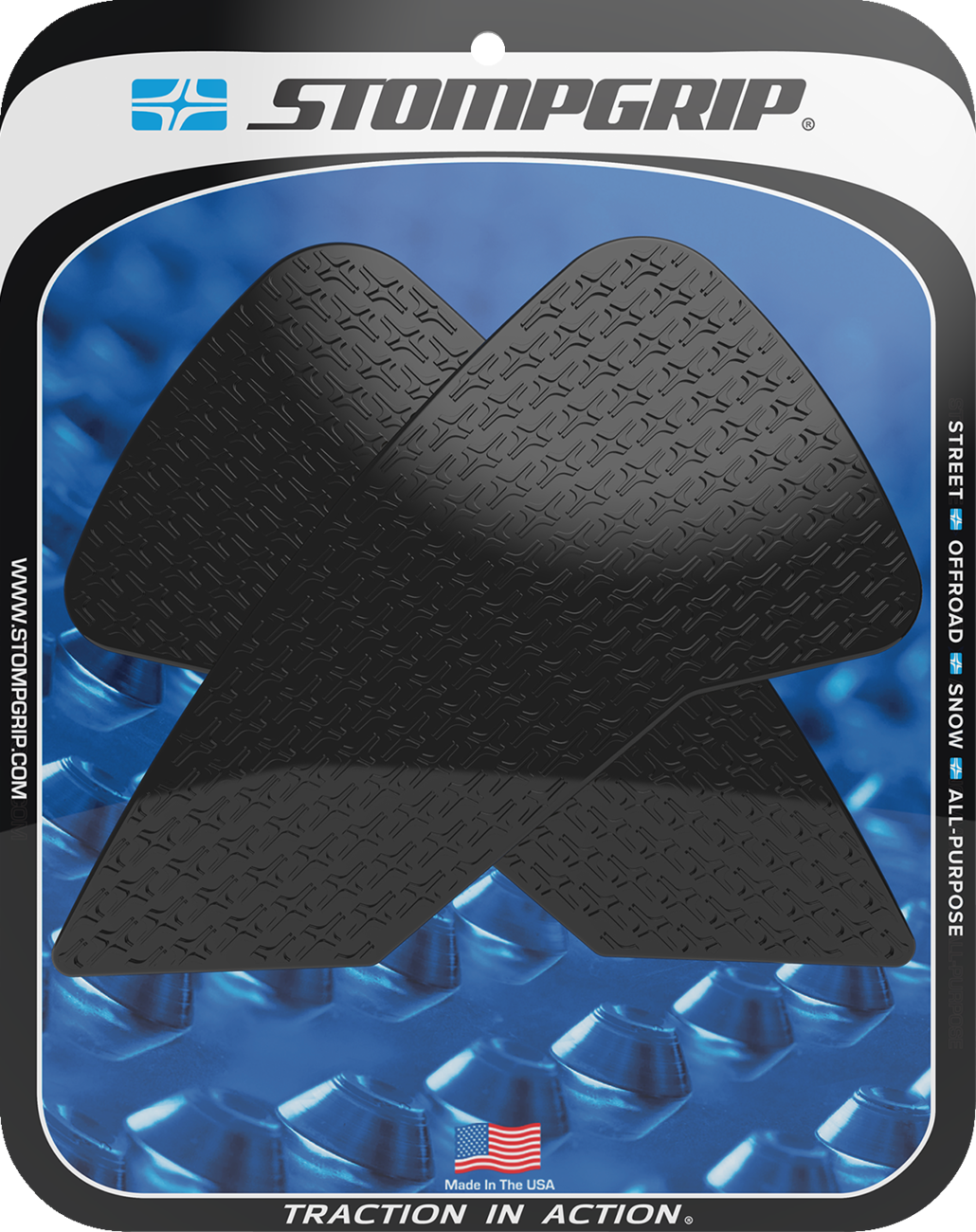 Stompgrip Tank Grips — Icon — Black — Honda — CRF '21-'25