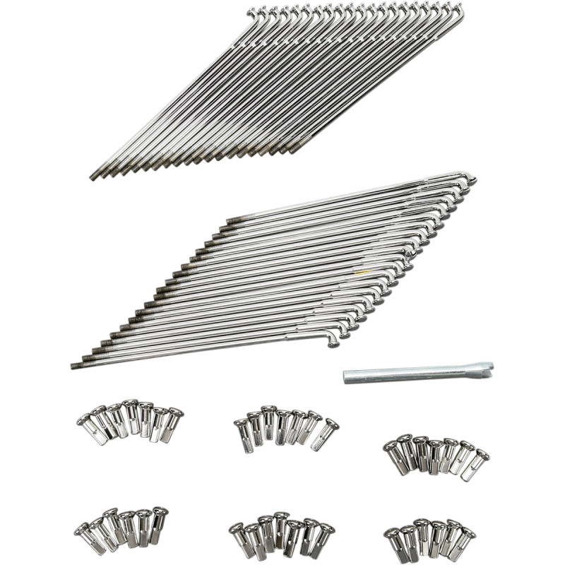 DRAG SPECIALTIES Chrome and Stainless Steel Spoke Set - Image 5