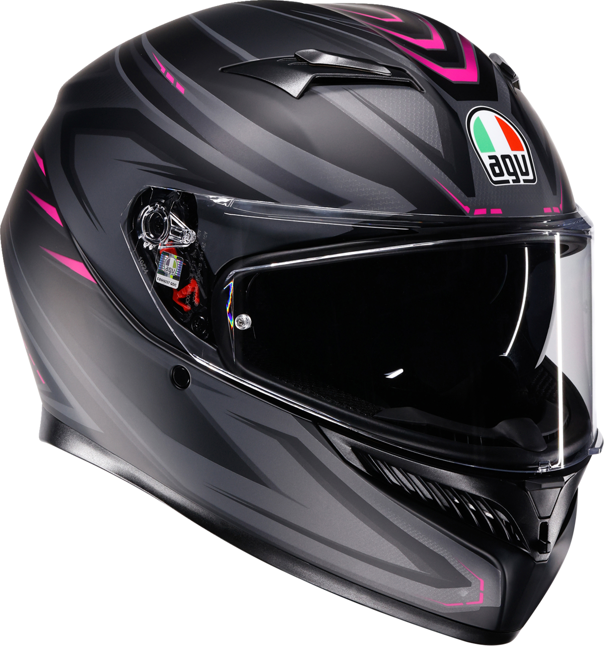 AGV K3 Helmet — Syth — Matte Black/Pink — XL