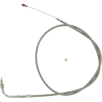 Stainless Steel Idle Cable - +6" - Dyna/FXR/Softail