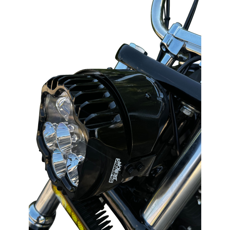CUSTOM DYNAMICS Shark Demon® Performance LED Pedestal Mount Headlight