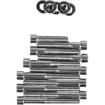 1991-2003 Harley XL Smooth Chrome Cam Cover Bolt Kit