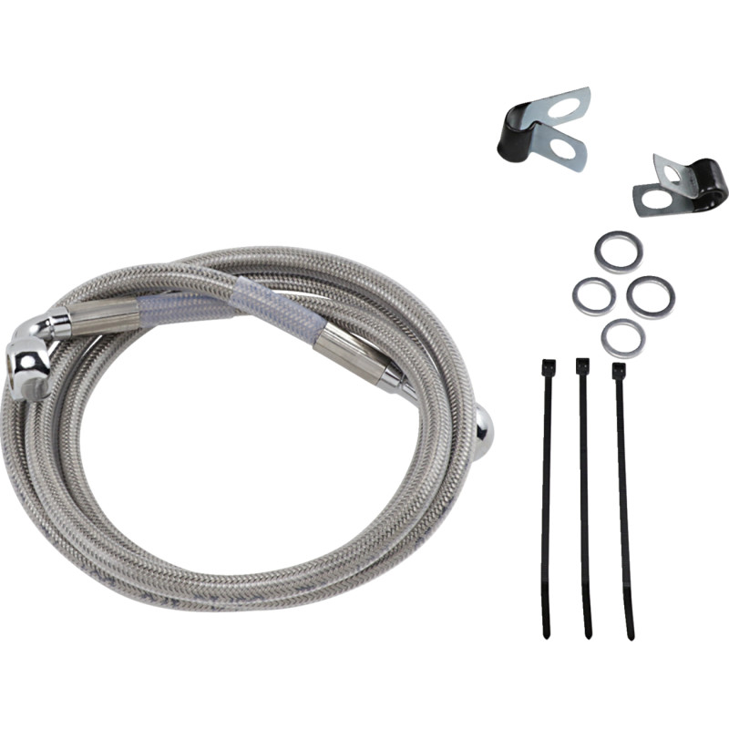 DRAG SPECIALTIES Extended Length Stainless Steel Brake Line Kit - Image 36