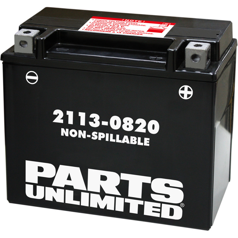 PARTS UNLIMITED Factory-Activated AGM Maintenance-Free Battery - Image 13