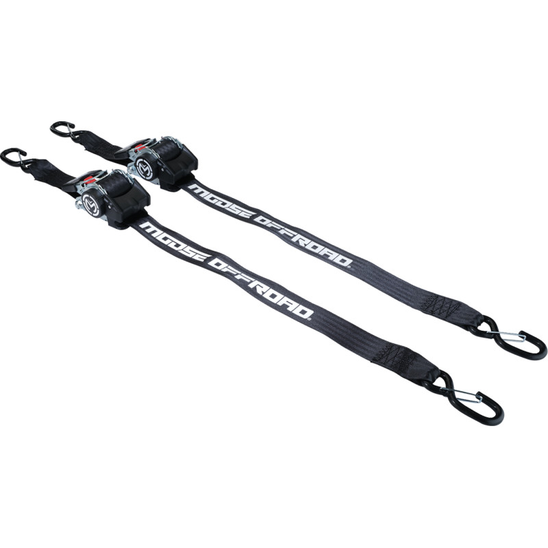 MOOSE OFFROAD Retractable Ratcheting Straps