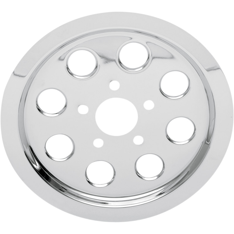 DRAG SPECIALTIES Chrome Outer Rear Pulley Insert - Image 2