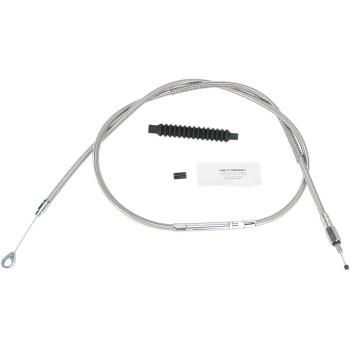 High-Efficiency Stainless Steel Clutch Cable for Harley-Davidson - +6" - '07-'14 Softail