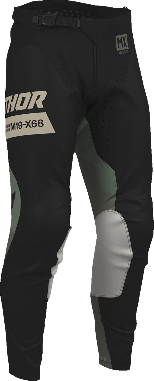 Thor Launchmode Bleach Pants — Black/Camo — US 38