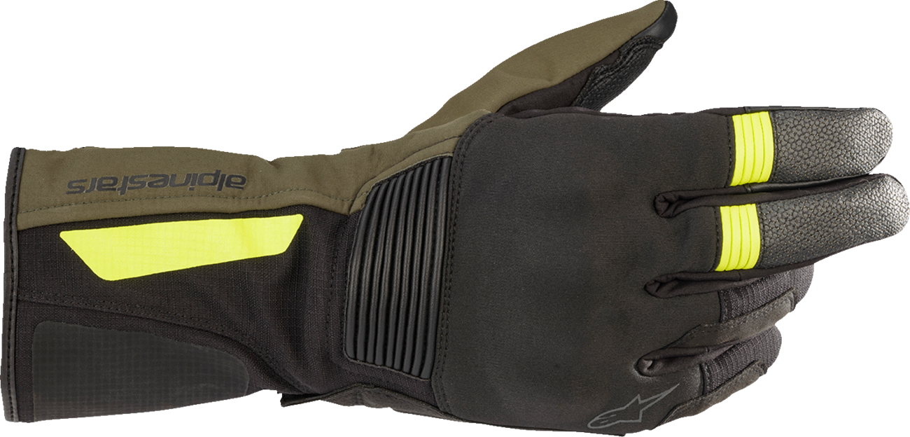 Alpinestars Denali Aerogel Drystar® Gloves — Black Forest/Fluo Yellow — Small