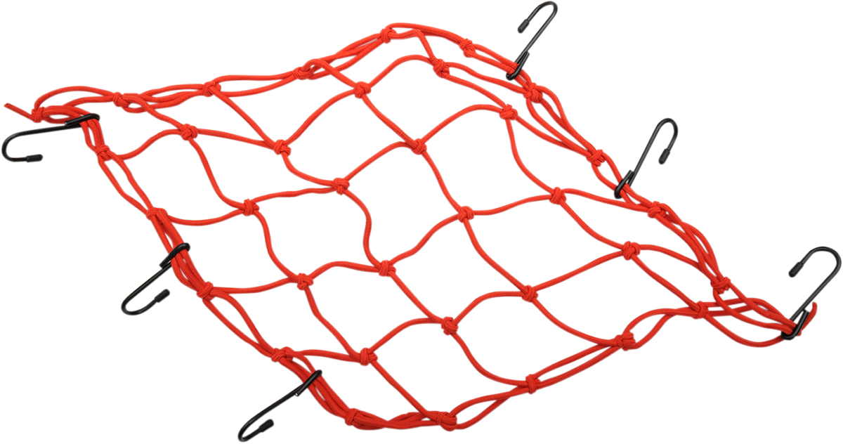 Emgo Bungee Net — 15" x 15" — Red