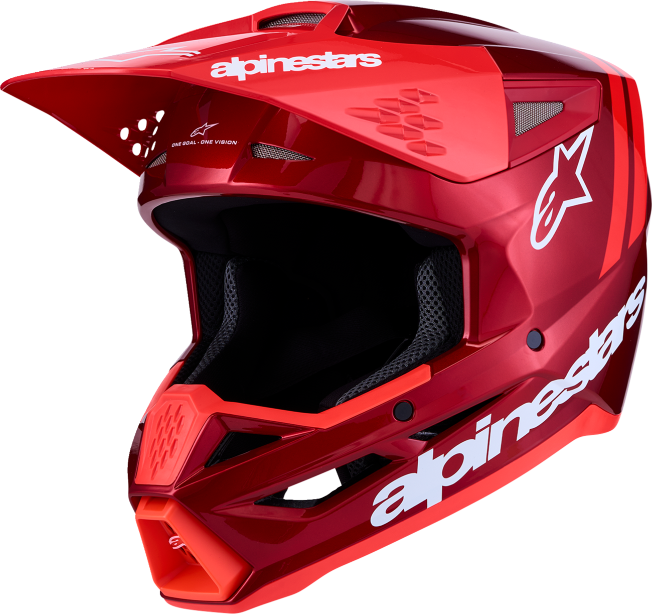 Alpinestars SM3 Helmet — Radium — Red/Red Fluo/White — Medium