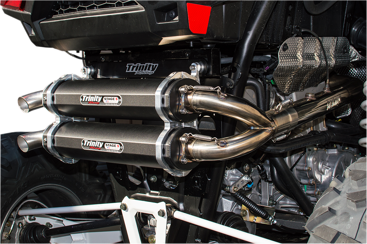 TRINITY RACING Stage 5 Dual Complete Exhaust System - View 1