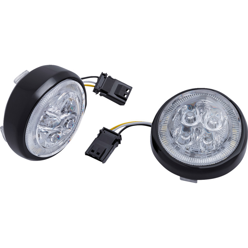 CIRO LED Fang® Front Signal Light Inserts with Bezel