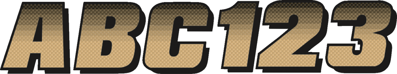 Hardline I.D. Sticker Kit — 200 Series — Beige Gradation